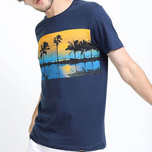 Camiseta Deportiva de Verano para Hombre, Teñida, de Color Sólido, Corte Regular, Secado Rápido, Transpirable, Manga Corta, Felpa, 180g, Ecológica, de Alta Calidad - Product Image 4