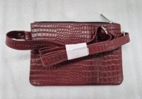 Tas Clutch Kulit Asli Berkualitas Tinggi Tahan Lama Buatan Tangan Wanita Klasik Resleting Poliester Ukuran Dapat Disesuaikan untuk Penggunaan Acara Kantor