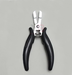 Professional Hair <b>Extension</b> Pliers With BlacK Color Handle Micro Ring Link <b>Bead</b> Closer Tool For Hair Care Hair Salon Use - Product Image 1