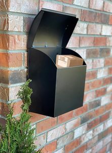 OEM Wholesale Outdoor Weatherproof Matte Black <b>Post</b> <b>Box</b> Sloped Cover Drop Receiver - Product Image 2