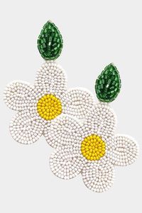Boucles d'oreilles en perles de cristal brodées à la main de qualité supérieure, collection de bijoux élégants pour mariée, mode féminine - Product Image 3