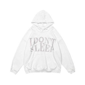 Sweat à capuche de luxe orné de strass, style streetwear décontracté, qualité supérieure, design personnalisé, OEM ODM - Product Image 1