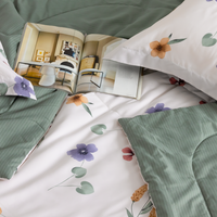 Vente en gros de 4 pièces de couette en microfibre polyester ensemble de literie moderne disponible King Twin Sizes literie de luxe pour la maison