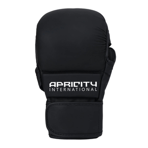 Professional MMA Boxing Gloves PU Leather Lightweight Adjustable Wrist Strap UV Protection <b>Hook</b> & Loop Closure Unisex Black - Product Image 3