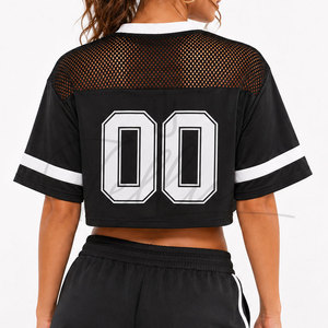 Maillot de football américain sur mesure pour femme, respirant, 100 % polyester, grande taille, maillot de sport en mesh pour femme - Product Image 3