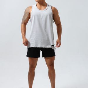 Camiseta Deportiva sin Mangas para Hombre, Fabricante OEM, Transpirable, de Secado Rápido, Ligera, para Entrenamiento, Poliéster/Algodón, para Ropa Deportiva - Product Image 5