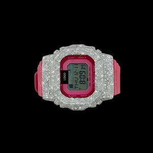 Montre de marque avec lunette carrée sertie de diamants, en moissanite VVS de qualité supérieure - Montre en argent 925 style hip-hop pour homme ou femme - Product Image 4