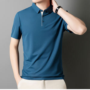 เสื้อยืดโปโลสำหรับผู้ชายเสื้อโปโลผ้าฝ้าย100% ออกแบบโลโก้ได้ตามต้องการ - Product Image 1