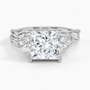 SOJ <b>Ring</b> 028 Princess Cut 925 <b>Silver</b> Peace Three <b>Stone</b> Moissanite Engagement <b>Ring</b> 2ct D Color VVS1 GRA Certified Low Price - Product Image 1