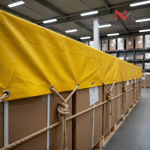 Lámina de Cubierta para Paquetes Industrial Resistente a la Nieve, Borde Reforzado, Lámina de Cubierta para Paquetes con Ojales de Aluminio para Uso en Condiciones Climáticas Extremas - Product Image 4