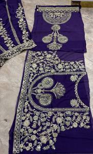 Lehenga Choli Dupatta de Seda de Diseño Tradicional de Alta Calidad al por Mayor, con Bordado Multihilo, Lavable a Mano, Listo para Usar - Product Image 2