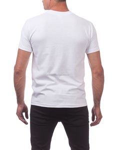 T-shirts Homme Col V Vente en Gros, Coupe Ample Décontractée, Hauts d'Été Unis de Haute Qualité, Tendance, Manches Courtes, 100% Coton - Product Image 2