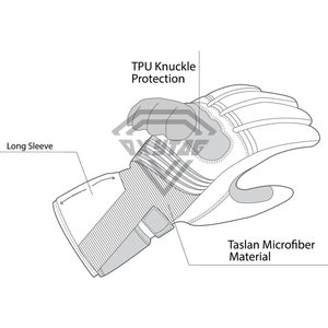 Guantes de Motociclismo Personalizados al por Mayor para Hombre, Guantes de Cuero con Nudillos Reforzados para Protección y Sensibilidad al Tacto - Product Image 6