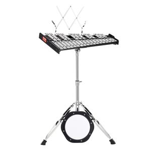 Set Professionale di Xilofono Glockenspiel a 30 Note con Supporto Musicale da 8 Pollici, Bacchette e Bacchette per Batteria - per Uso Pratico in Aula o a Casa - Product Image 1
