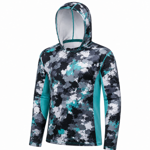 โรงงานผลิตเสื้อฮู้ดตกปลาแบบ OEM ODM พร้อมบริการพิมพ์ลายแบบ Sublimation สำหรับชุดกีฬา - Product Image 4