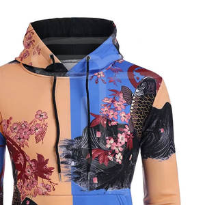 Bon prix Sweats à capuche imprimés par sublimation de qualité supérieure pour hommes Sweats à capuche respirants personnalisés Basics en polyester mélangé pour hommes à vendre - Product Image 5