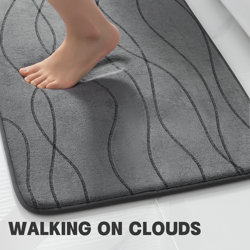 Customised Ultra-fine Fiber Commerce Bathroom <b>Mat</b> Set 5 Piece Washroom Ultra Soft Memory Foam Rug Low Shipcost - Product Image 2