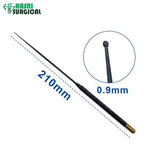 Juego de instrumentos manuales de acero inoxidable Hasni: Gancho microquirúrgico para nervios y vasos, espátula, disección tipo lágrima 5*0.9mm y cureta, con certificación CE - Product Image 3
