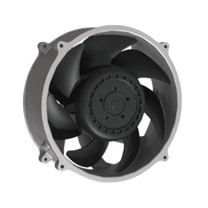 Ventilador Axial 200x70mm 48V Sin Escobillas con Aspas de Plástico Negro y Montaje (D20070D-Y) - Product Image 1