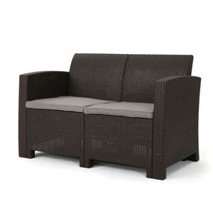 High Quality Supply Wicker <b>Rattan</b> Furniture PHU LINH Modern SIENA 4PCS Commercial Outdoor Restaurant Sofa Set Seat <b>Cushions</b> 5CM - Product Image 1