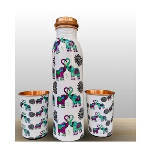 New Designer Water <b>Bottle</b> <b>Drinking</b> Fruit Water <b>Bottle</b> <b>Drinking</b> Juice Hotel kitchen <b>Bottle</b> <b>Copper</b> Water <b>Bottle</b> - Product Image 2