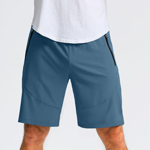 กางเกงขาสั้นผู้ชาย ผ้าฝ้าย 97% สแปนเด็กซ์ 3% น้ำหนักเบา แห้งเร็ว กางเกงจ็อกเกอร์เอวกลาง ซิปผ่าหน้า ยืดหยุ่นได้ เหมาะสำหรับออกกำลังกาย - Product Image 3