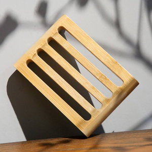 Porte-savon en bambou naturel, porte-savon en bois auto-drainant, économiseur de savon pour la douche, la salle de bain, l'évier de cuisine - Product Image 2