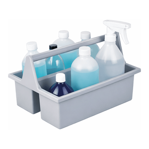 Bandeja Portadora de Botellas de Plástico HDPE con Asa para Transporte Seguro en Laboratorio - Product Image 3