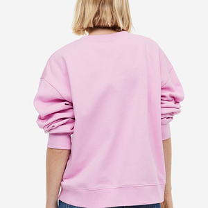 Sweat-shirt décontracté à épaules dénudées pour femme, manches longues, col large, avec logo personnalisé, vente en gros, nouvelle collection - Product Image 2