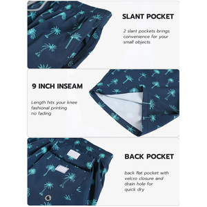 กางเกงว่ายน้ำผู้ชายลดราคา ผ้าโพลีเอสเตอร์ 100% เอวยางยืด กันน้ำ แห้งเร็ว ระบายอากาศดี สไตล์ลำลอง พิมพ์ลายแบบซับลิเมชั่น - Product Image 4