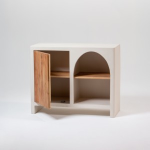 Aparador Arqueado de Madera Vandana Arista Lyra para Interiores Modernos y Elegantes, Ideal para Interiores y Exteriores - Product Image 3