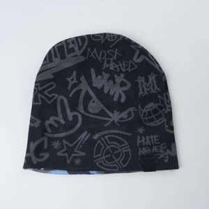 Gorro de Punto Urbano de Moda, Gorro Cálido para Invierno, Color Personalizado, Estampado Gráfico, Estilo Urbano, Gorro Casual - Product Image 4