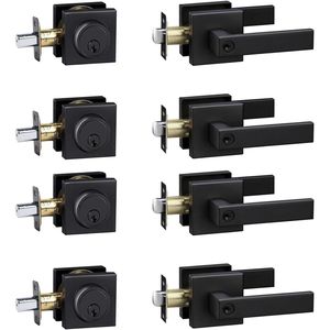 Set Serratura a Cilindro Singolo con Chiave, Maniglia per Porta Esterna con Serratura a Cilindro, Leva per Porta Anteriore di Marca [Nome del Marchio] - Product Image 1