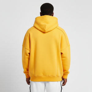 Sudadera Extra Grande de Alta Calidad, 100% Algodón, Felpa Gruesa, Prelavada, con Logotipo Bordado Personalizado, Talla Grande, para Hombre, Invierno - Product Image 2