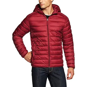 Veste coupe-vent d'hiver personnalisée pour homme, courte, en ripstop, avec capuche chaude, imperméable et respirante, doudoune épaisse pour homme - Product Image 5