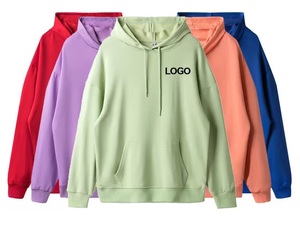Sudadera con Capucha para Hombre, de Algodón Grueso de Invierno, 320 g/m², Forro Polar Transpirable, Cálida y Sostenible, Corte Holgado, Antipilling, con Bolsillos y Bordado - Product Image 1