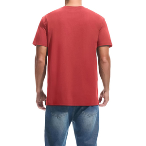 Camiseta Casual de Manga Corta para Hombre, Cuello Redondo, Corte Regular, Color Sólido, Diseño Liso, Tejido de Algodón Jersey - Product Image 5