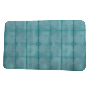 Tapis de sol personnalisé en velours corail de haute qualité, rayé, couleur unie, avec support en PVC, absorption d'eau, antidérapant, gaufré - Product Image 1
