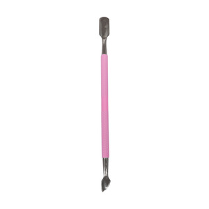 Outil de nettoyage des ongles en acier inoxydable de haute qualité, couleur personnalisable, professionnel, double extrémité, grattoir à cuticules, poussoir à gel pour cuticules - Product Image 1