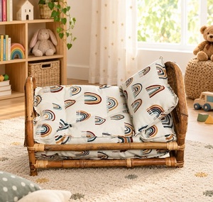 Cuna Artesanal para Bebé de Bambú y Ratán, Cuna Moderna Hecha a Mano, Cama de Madera para Bebés y Niños Pequeños - Product Image 3