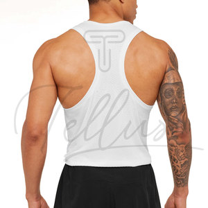Camiseta sin mangas más vendida a precio económico para hombre, diseño y talla personalizados, camiseta sin mangas para uso fitness. - Product Image 2