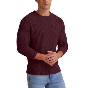 Wholesale Autumn Winter Casual Cotton Breathable Quick Dry Men Cotton Sweater Best Quality Customizable Men's Knitted Sweaters - Product Image 4
