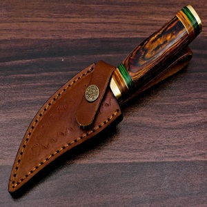 Couteau de camping à lame fixe personnalisé pour la vente en gros, couteau utilitaire d'extérieur, couteau de chasse pour les marchés américain et européen, idéal comme cadeau - Product Image 6