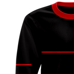 เสื้อสเวตเชิ้ตคอกลมผ้าฝ้ายฟลีซปักลายกรีกซิกมาเสื้อสเวตเชิ้ตระบายอากาศได้ดีสำหรับผู้ชาย - Product Image 3