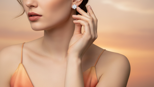 Exquisitos Pendientes de Botón con Forma de Racimo de Flores para Mujer, Joyería Brillante y Elegante, Regalo Perfecto para Cumpleaños, Aniversario o Ocasión Especial - Product Image 6