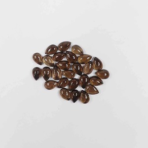 Cuarzo Ahumado Marrón Suelto de Alta Calidad, Cabujón Liso en Forma de Pera, Natural para la Fabricación de Joyas, Piedras de Rubí y Esmeralda al por Mayor - Product Image 2