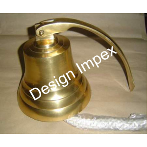 Campana de Puerta de Latón con Cuerda Blanca, Decoración para el Hogar, Campanas de Pared de Estilo Náutico Fundidas a Mano para Decoración de Eventos y Ocasiones - Product Image 3