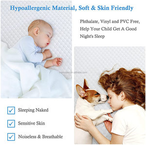 प्रीमियम ठंडा निविड़ अंधकार रानी आकार गद्दे रक्षक गद्दा पैड कवर सज्जित चादर सांस - Product Image 3