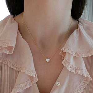 Collier en or jaune 14 carats certifié IGI avec diamant naturel CVD taille cœur 3 carats, plaqué or, couleur VS1 FG, bijoux fins pour femmes, luxe - Product Image 6
