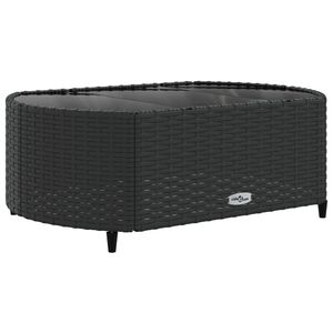 Divano da 7 pezzi in Poly Rattan nero con cuscini eleganti mobili da esterno - Product Image 5